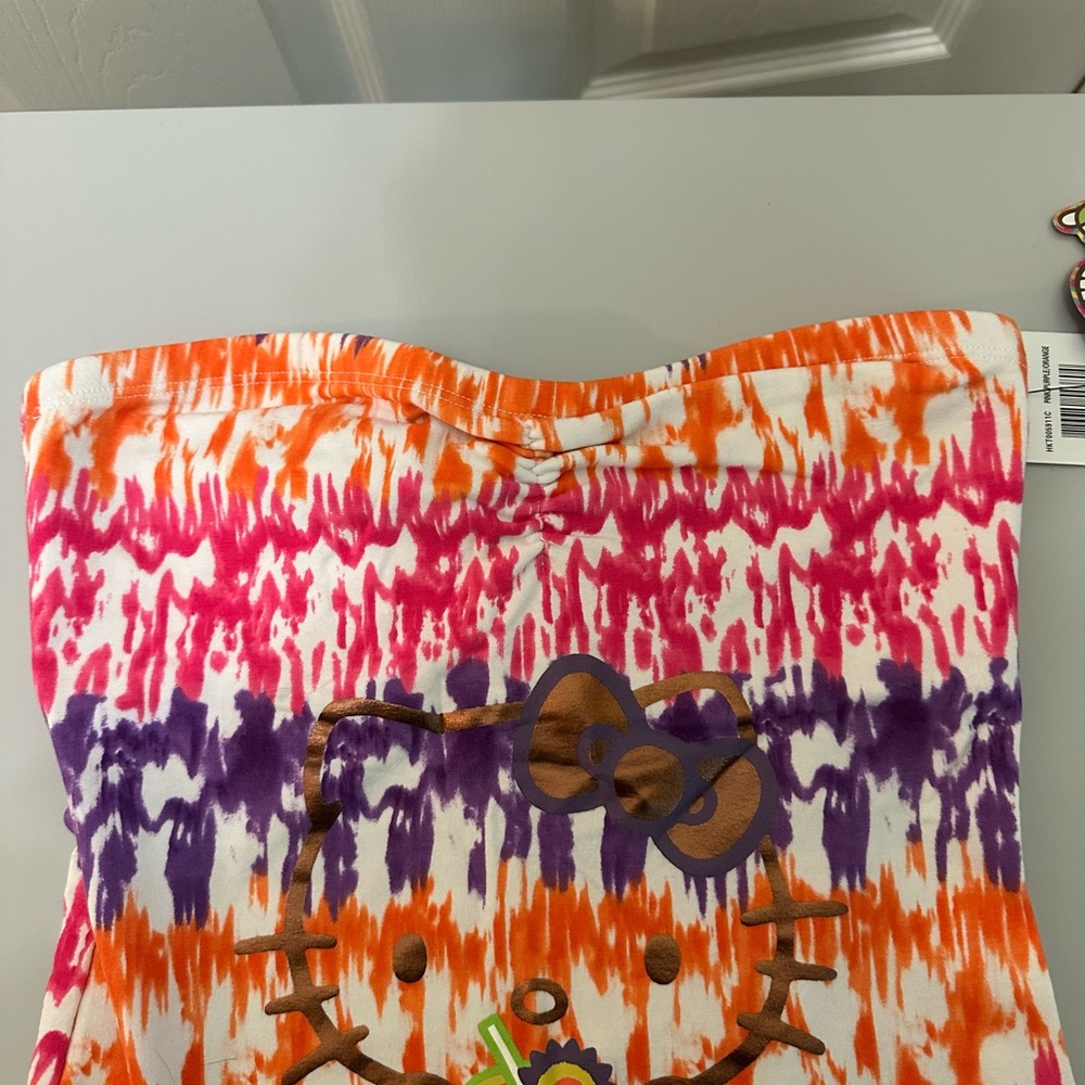 Vintage Hello Kitty tye die tube top - Picture 3 of 6